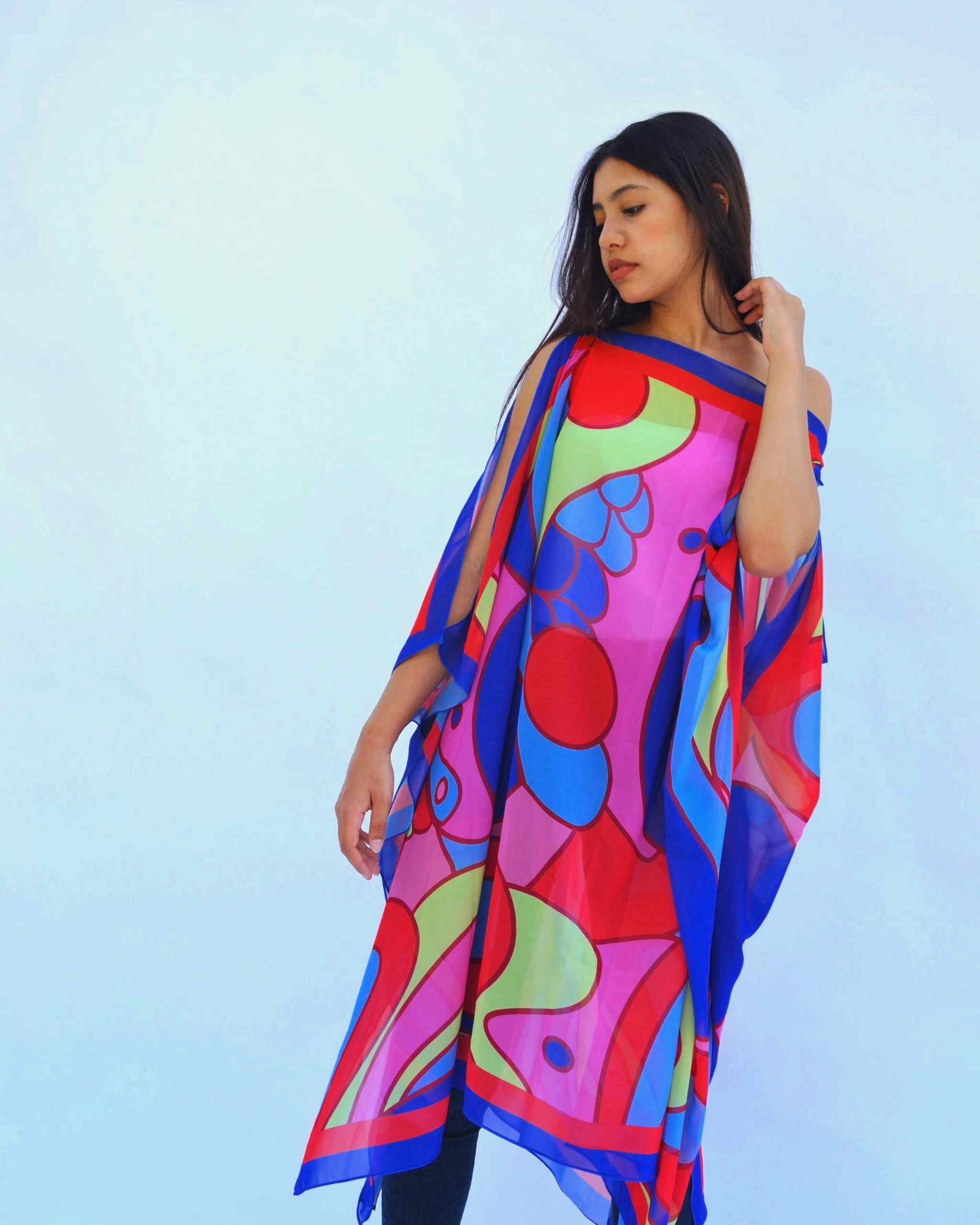 MEGA PAISELY CAFTAN COVER UP