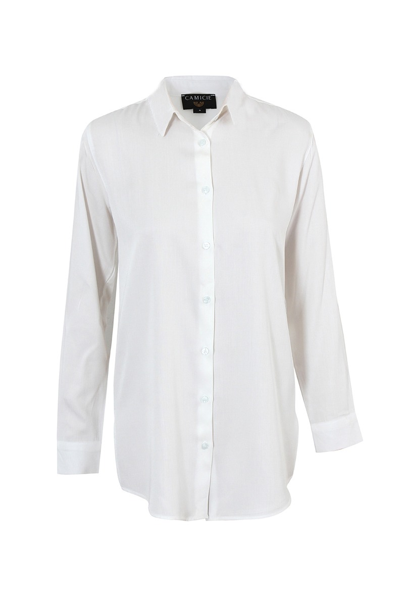 SHIRT WITH GUIPURE COLLAR